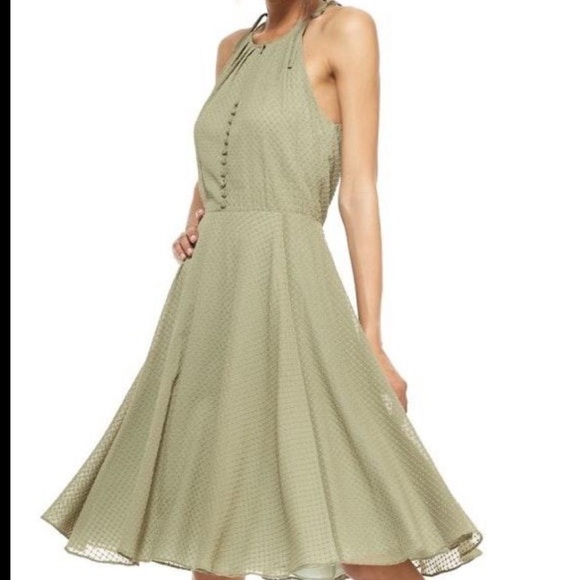 GAL MEETS GLAM Lenore Embroidered Chiffon Dress 12 - Picture 2 of 11